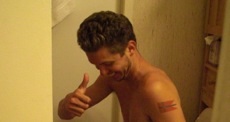 diarrhea-thumb sitting on the toilet