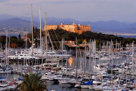 The harbor in Antibes France