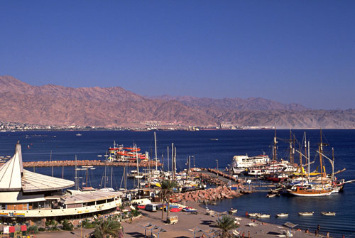 The marina at Eilat on the red sea