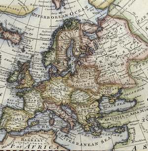 old map of europe