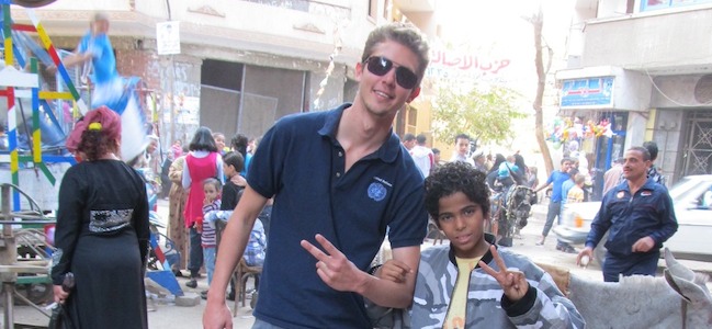 My tour guide of cairo Mustafa, egyptian kid