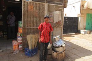 a kid in sudan serving foul