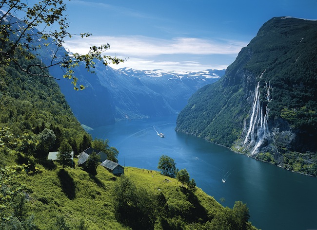  a view of one of norway's most famous fjords