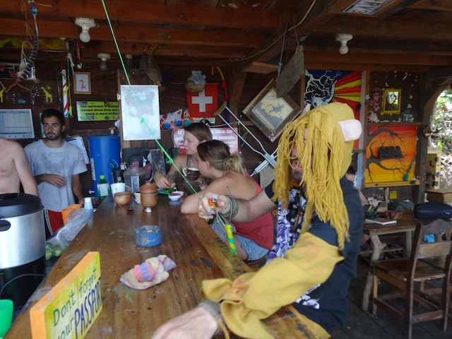 the bar at poste rojo hostel