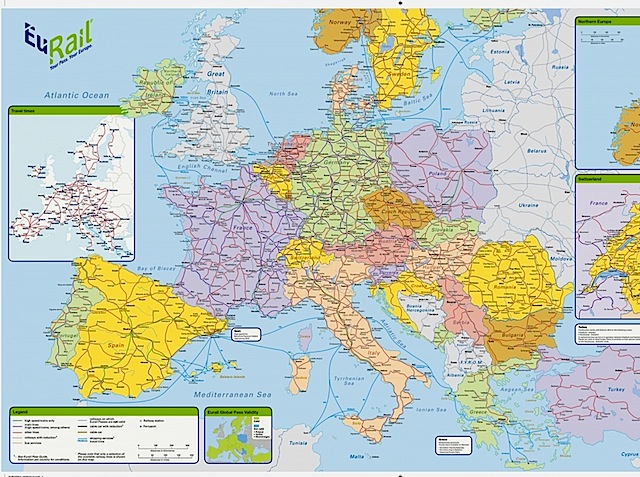 Eurail Map