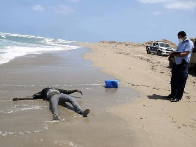 Immigrant whose boat capsized and washed up back in Libya