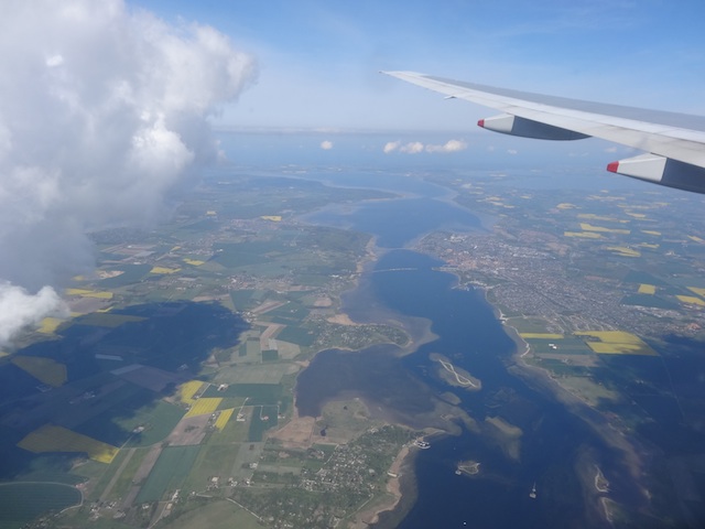 Flying over Denmark
