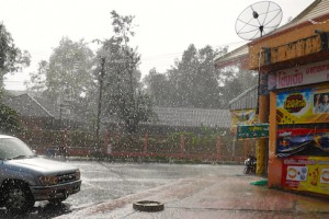 raining in thailand