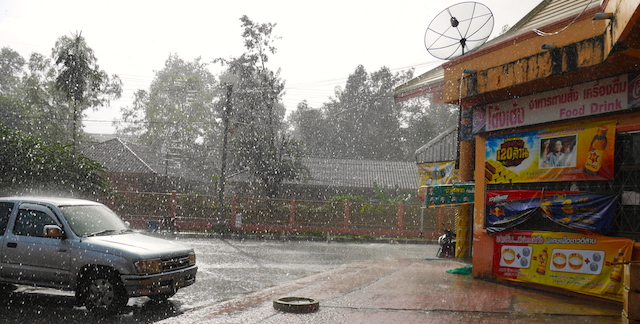 raining in thailand