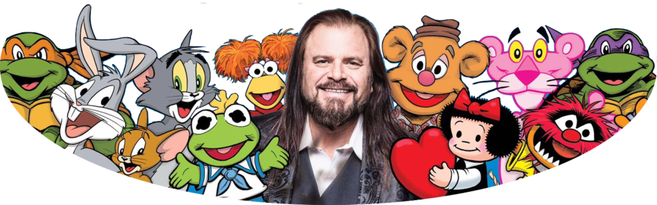 guy gilchrist with muppets and cartoons